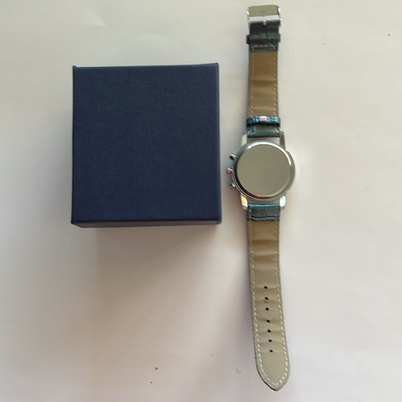 Men’s Sports Watch with Crocodile Effect Strap Blue - Picture 11 of 11